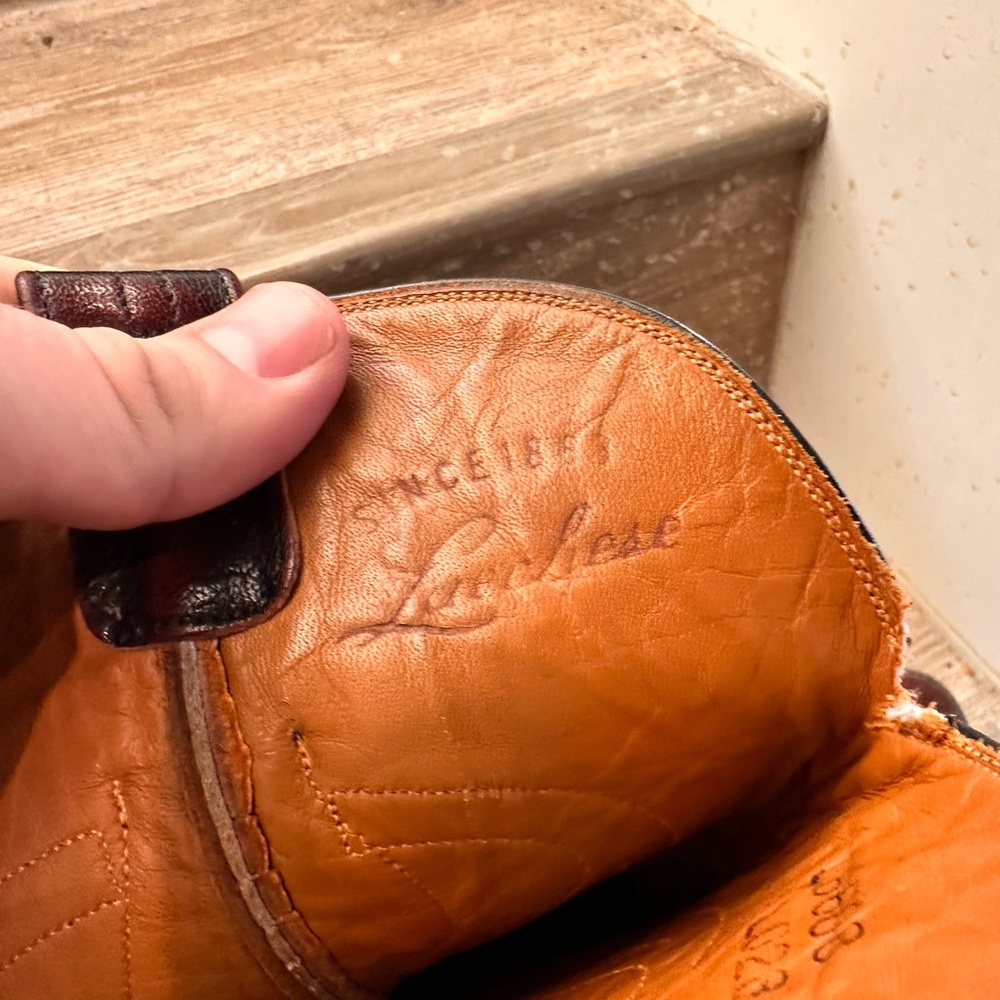 Vintage Lucchese Cowboy Boots | Men’s 9.5D | USA Made - Picture 12 of 16